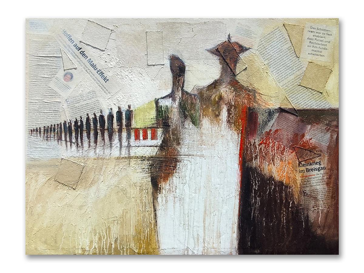 コロンボで人間の感情をテーマにした個展 抽象の世界を彫刻・絵画で