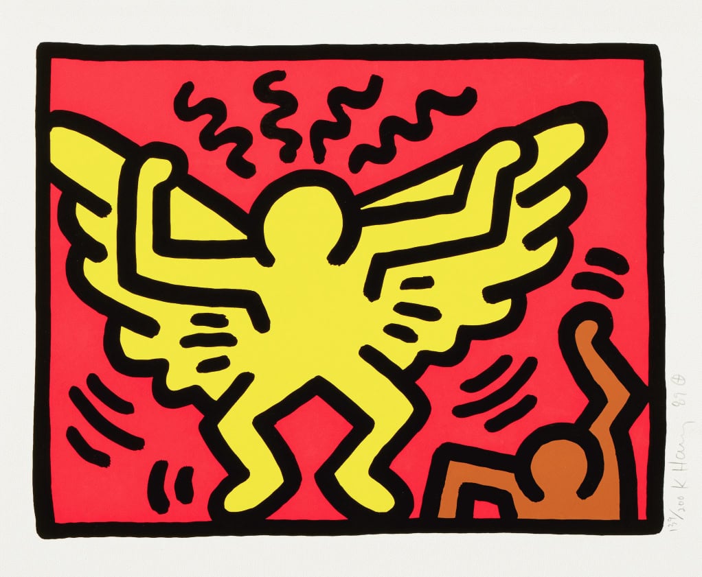 Keith Haring, Pop Shop IV (Plate 1), from the Pop Shop IV