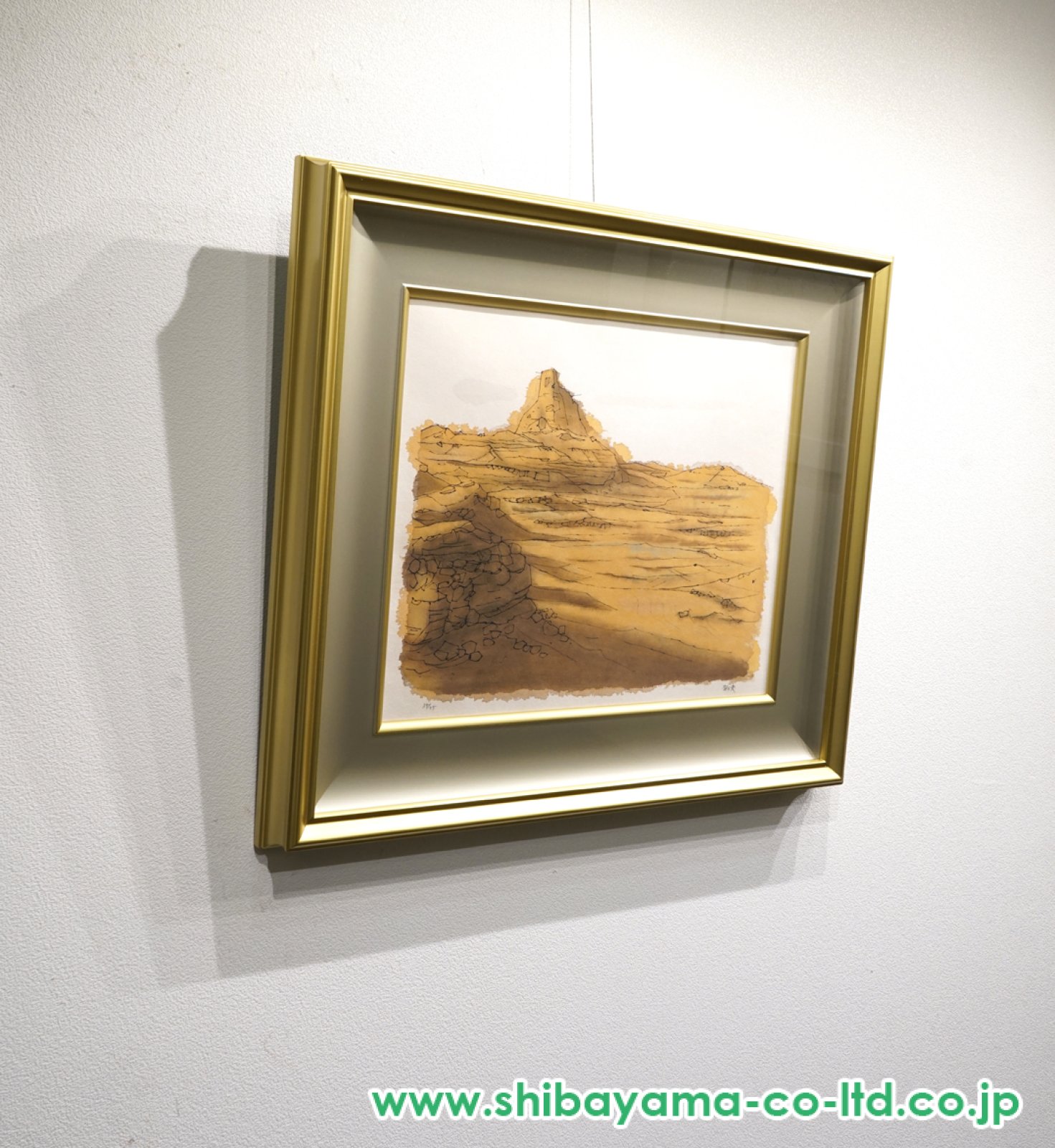 平山郁夫「楼蘭 仏塔を望む」手彩色版画 :: 絵画買取・販売 - シバヤマ