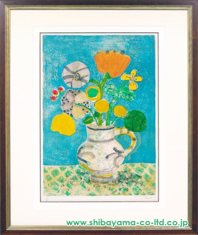 ポール・アイズピリ「ひなげしの花」リトグラフ :: 絵画買取・販売