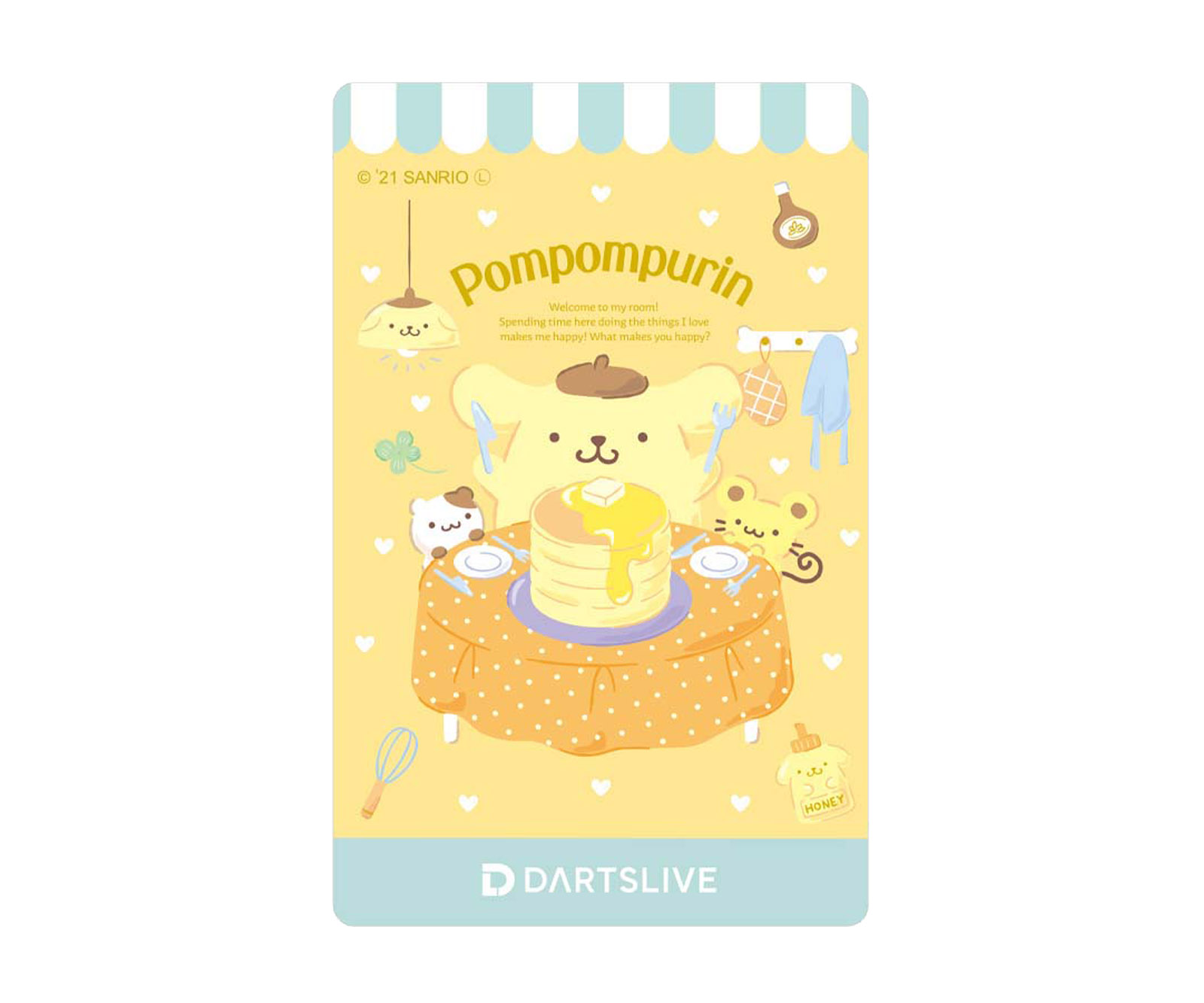 ゲームカード【ダーツライブ】ポムポムプリン 2021｜ダーツ用品は