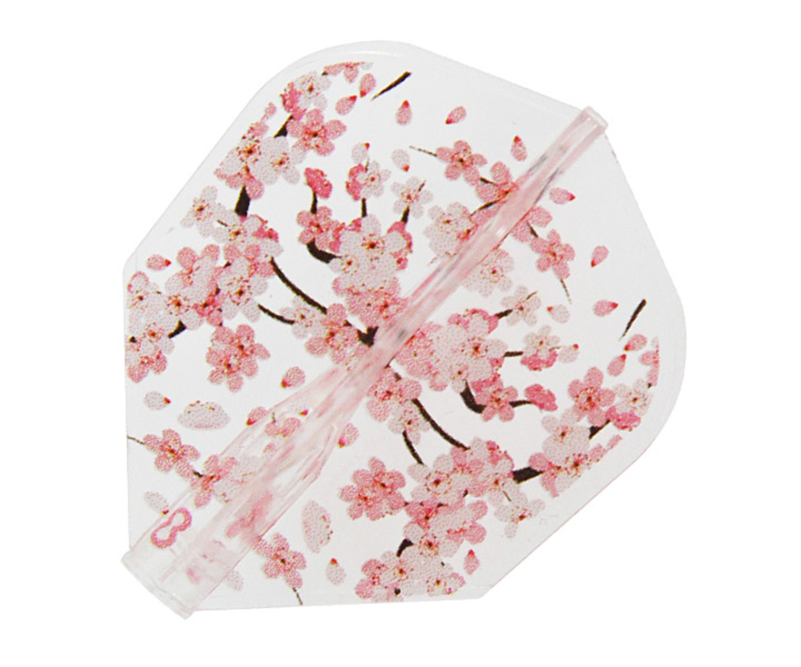 フライト【8フライトクリア】桜花 シェイプ クリア｜ダーツ用品は