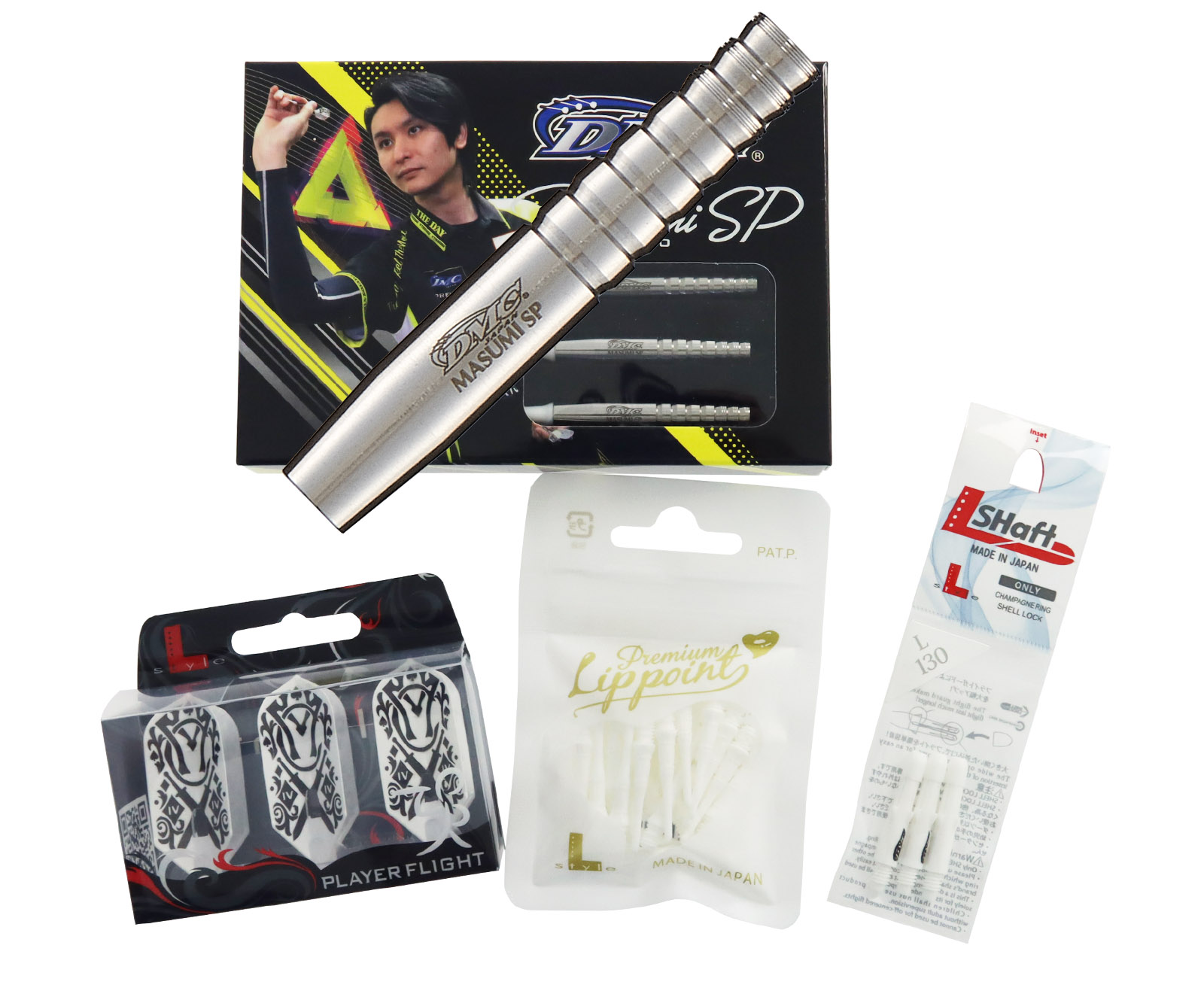 ダーツセット】知野真澄選手最新セッティングセット〔SILVER〕｜ダーツ