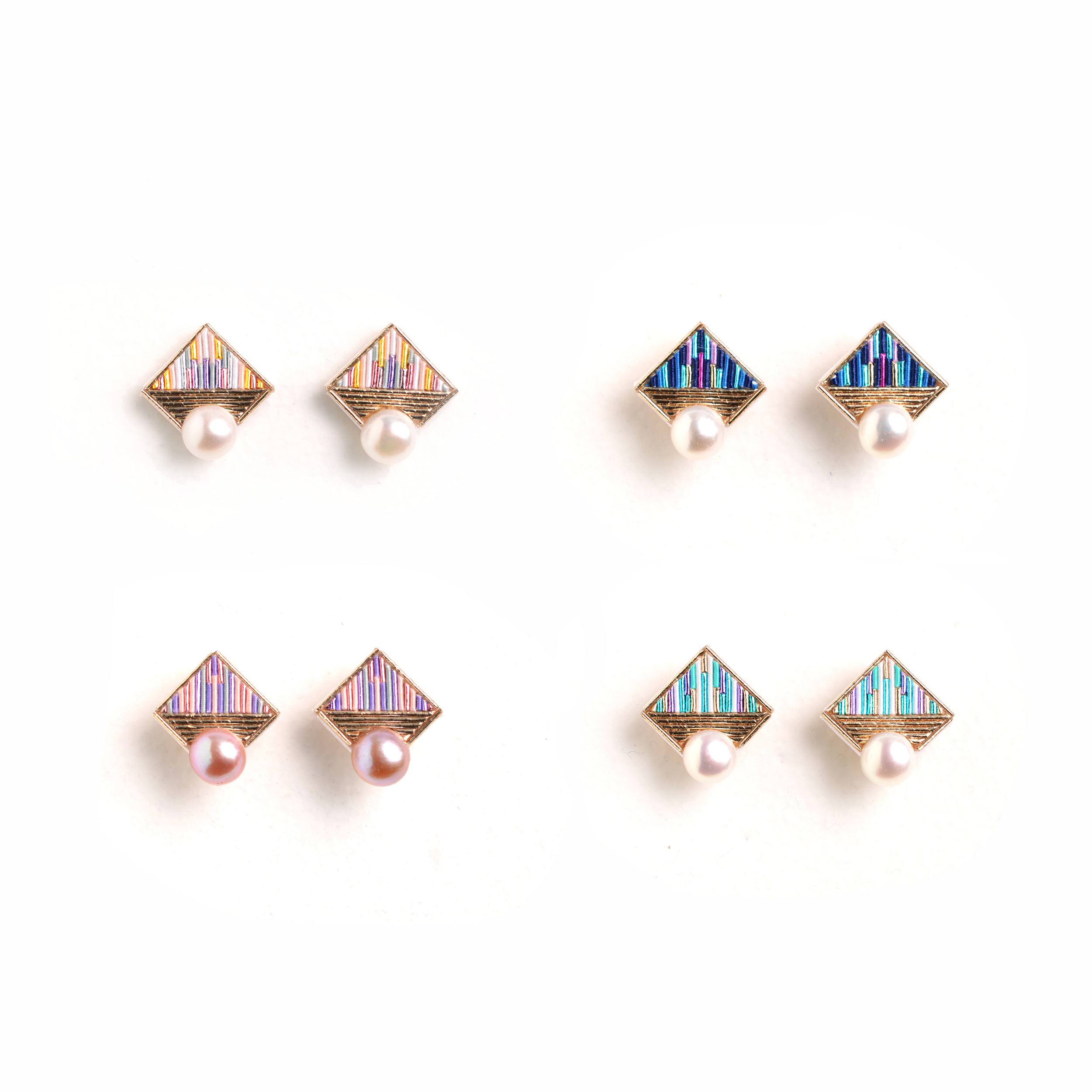 Square Pearl ピアス／イヤリング 水引 スクエアパール | RITUAL The