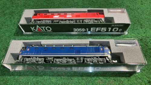 Nゲージ】KATO EF510 0（3059-1）とEF510 500JR貨物色（青）(3065-8