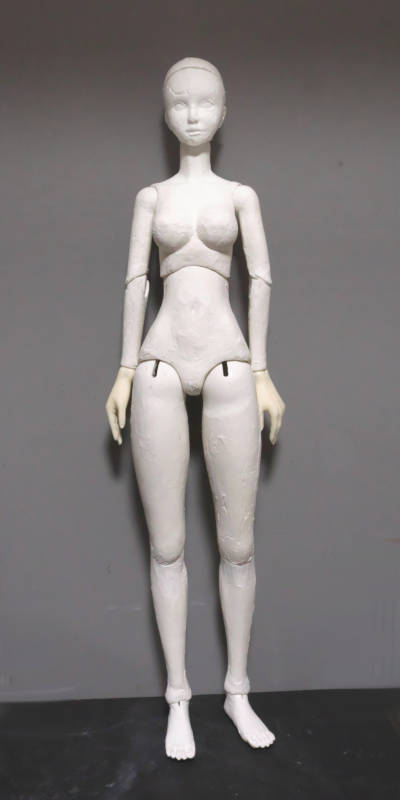 nana 7 7年ぶりの新しい球体関節人形 下地仕上げ マグネット仕様 顔の