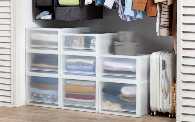 引き出し衣装ケース S クローゼット用 幅39×奥行53×高さ18cm | 押入れ