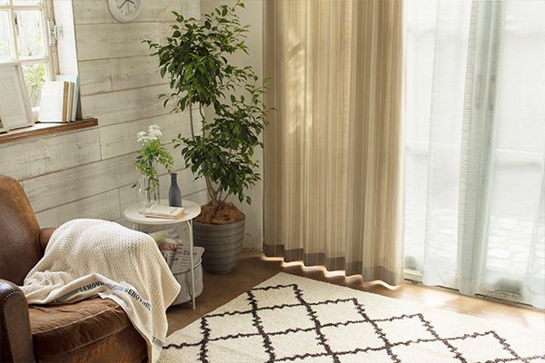 遮光カーテン ニューファイン ベージュ 100×200cm 2枚組 | カーテン