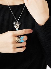 INDIAN JEWELRY ZUNI Character's Channel Inlay Silver/インディアン