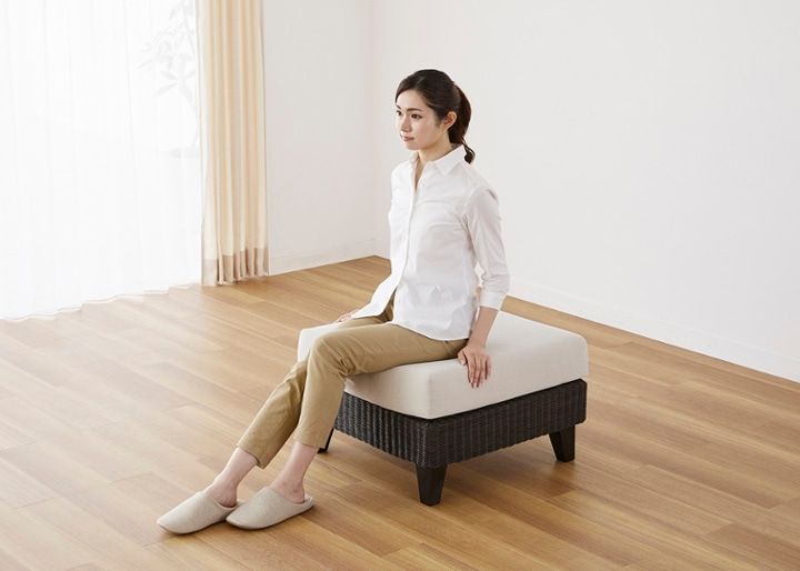 f a.flat ラン・コンパクトソファ オットマンラタン カバー2色 ラン