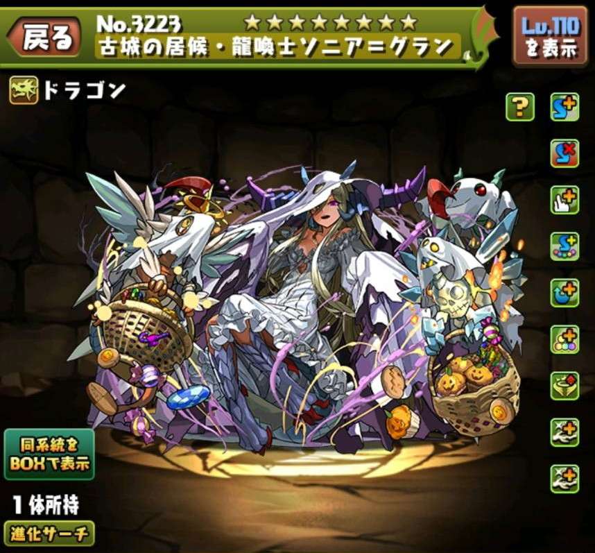 2017年】超絶パズドラウエハース／超Ⅶ-29超究極R 異刻の黒龍喚士・ソニア