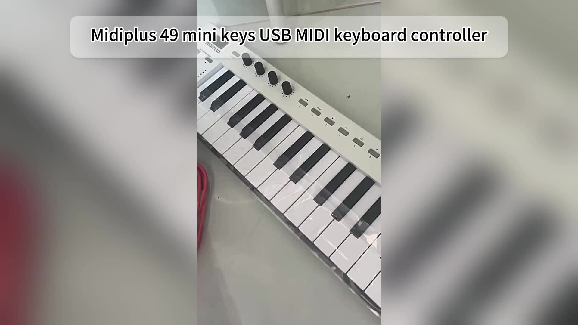 Midiplus X4 Mini 49-Key USB MIDI Keyboard Controller - Portable