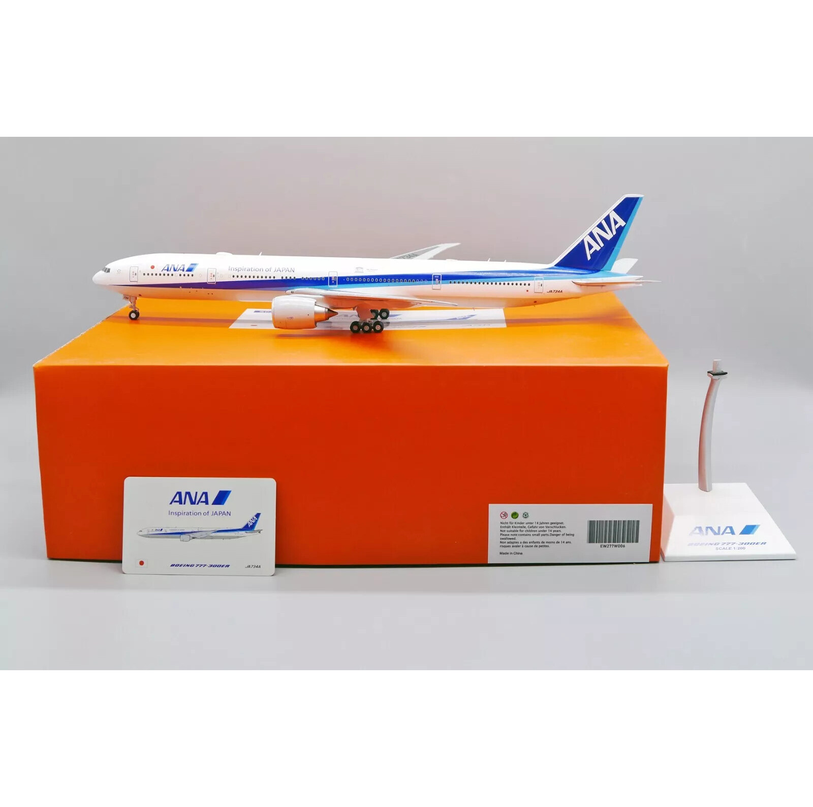 JC Wings 1/200 ANA Boeing 777-300ER JA734A EW277W006 Finished