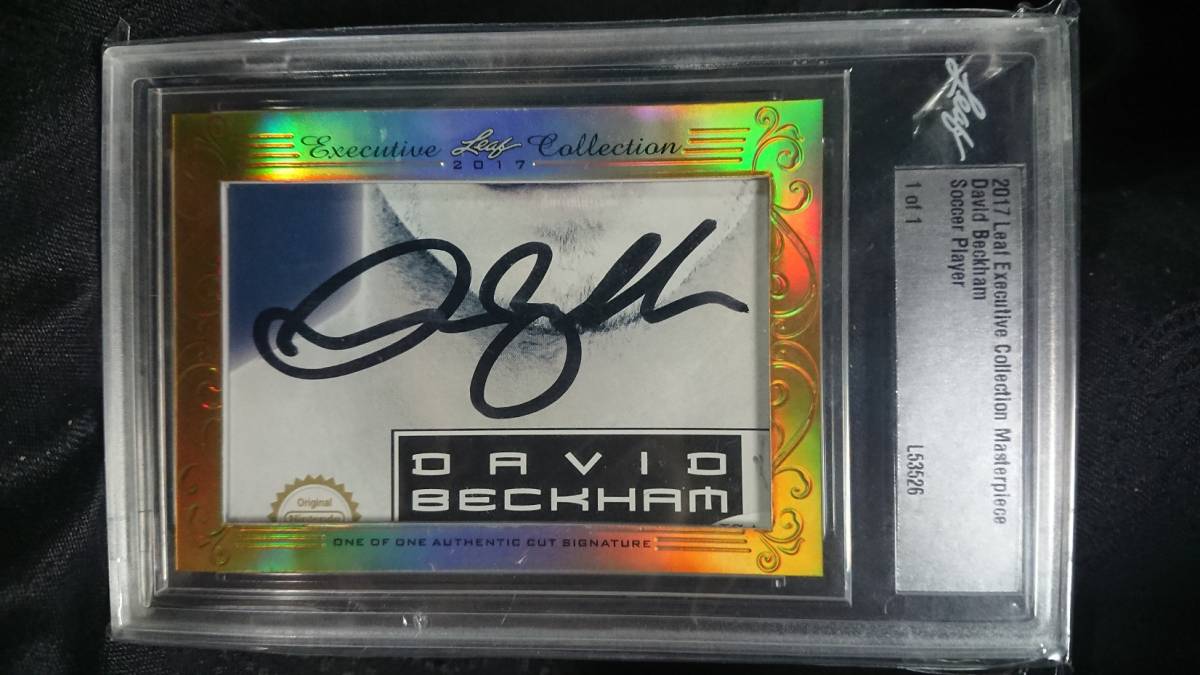 新品】1of1 デビッド ベッカム 直筆auto サインカード david beckham 1
