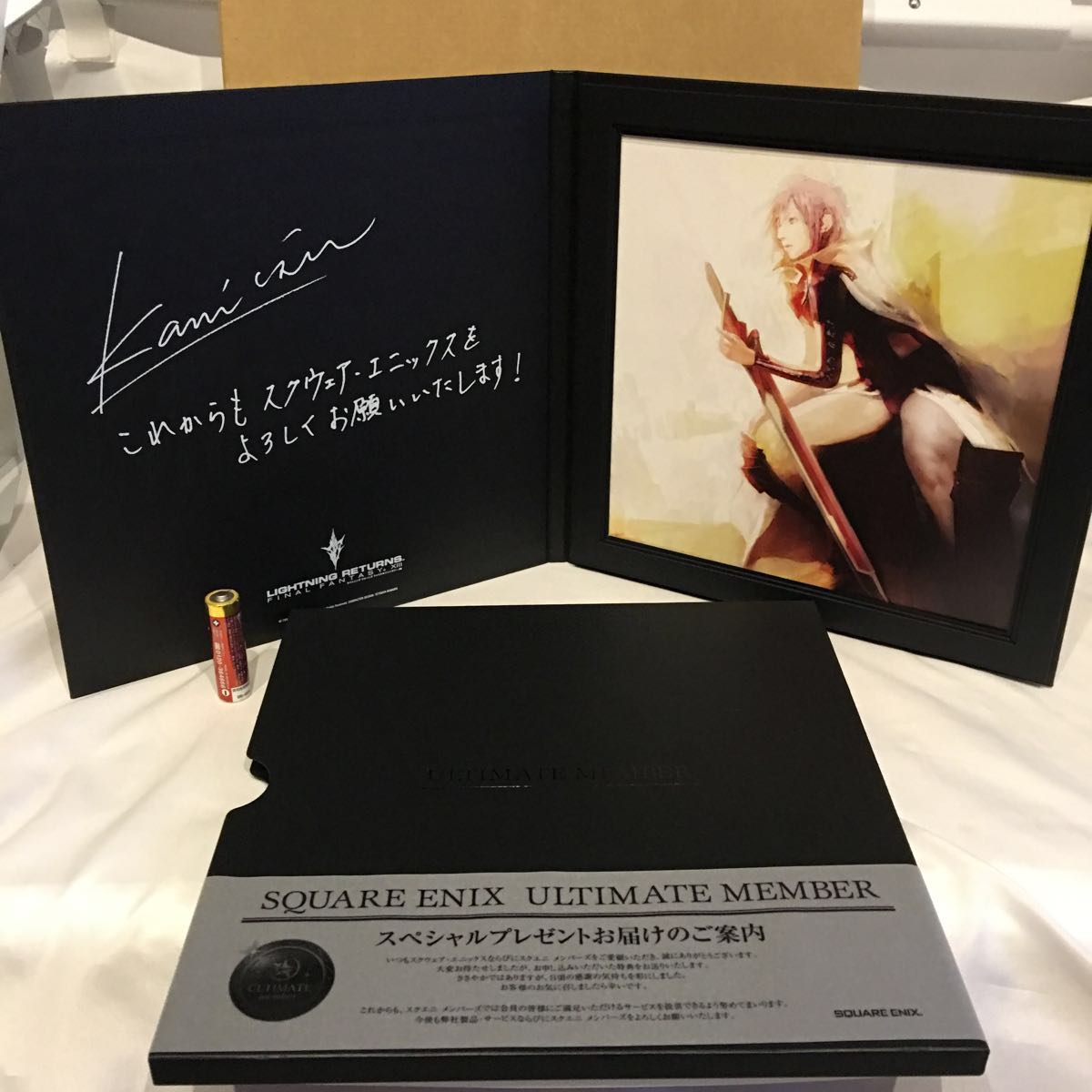 レア☆アルティメットメンバー特典☆オリジナルイラストプレート☆FF