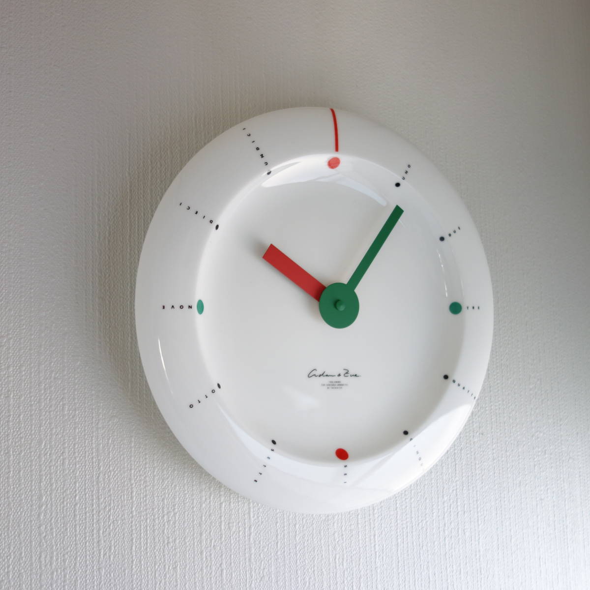 1980s【ポストモダン】ヴィンテージ 掛け時計 デザイン ウォール