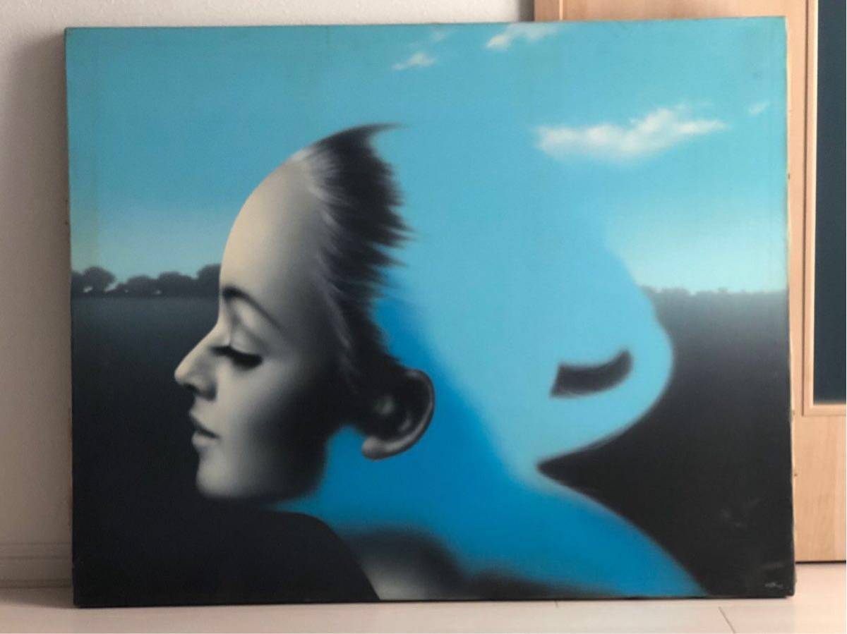 森秀雄、【偽りの青空-GREATMOUNTAIN】、希少な大判額装用画集より