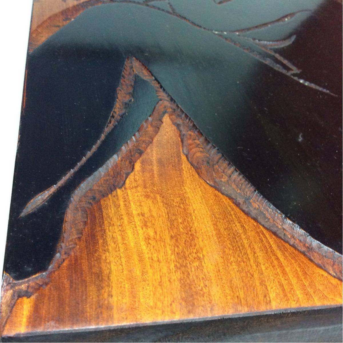 山田昭雲 「笛を吹く少女」木彫り 美人画 彫刻家 叩き彫 の落札情報