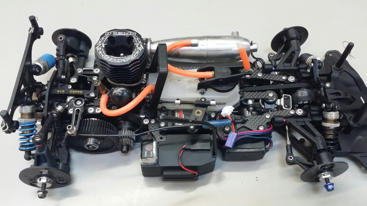 中古】【中古】京商 V・ONE R4 フルオプション エンジン/マフラー