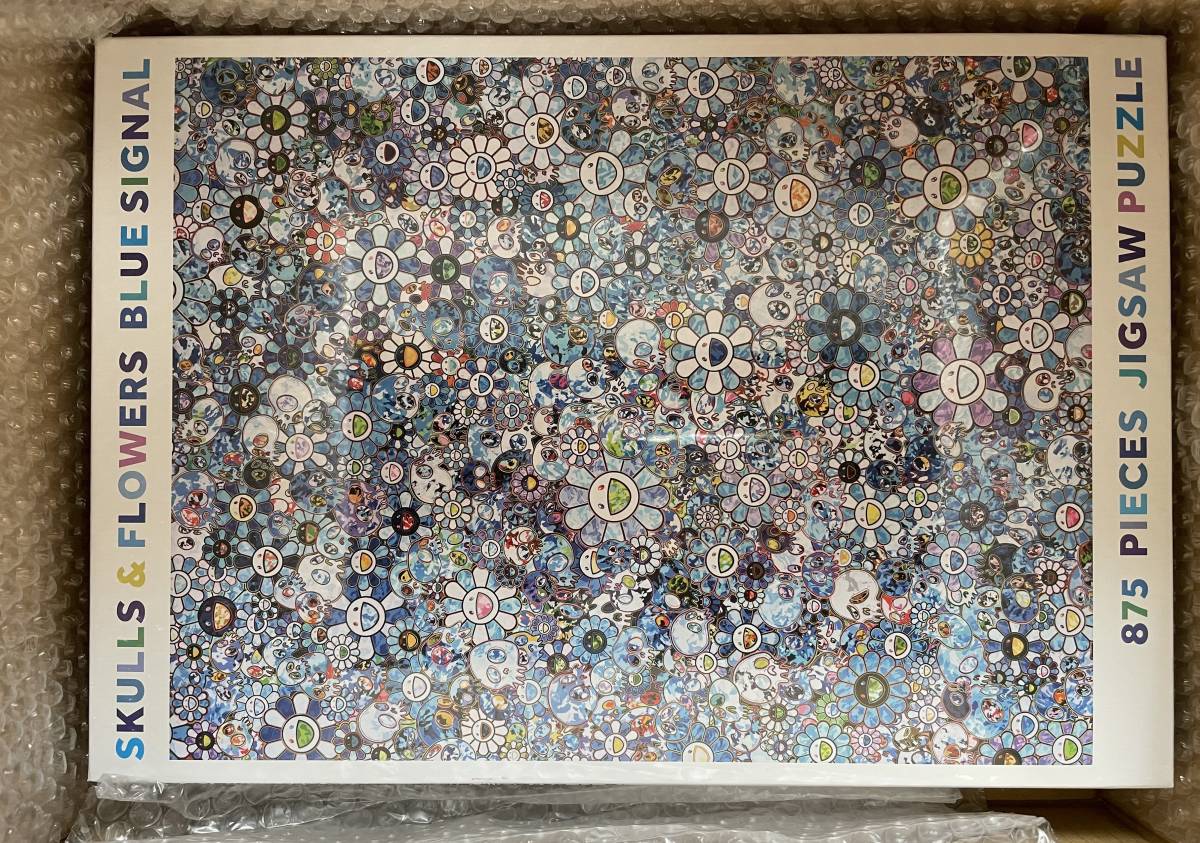 村上隆 パズル SKULLS & FLOWERS BLUE SIGNAL