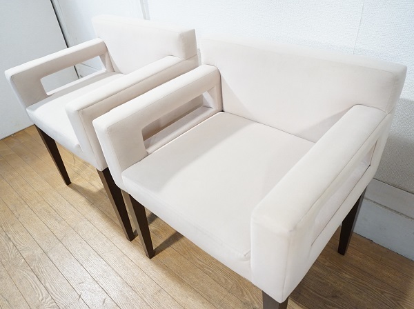 カッシーナ カトリーヌ・メミ ギャラリーチェア 白本革張り カッシーナ