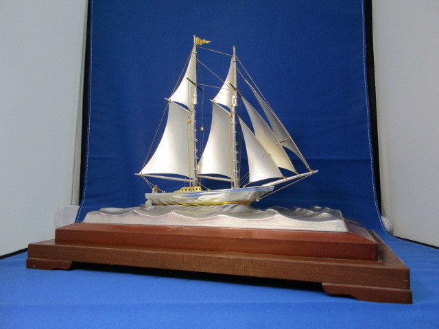 STERLING 船 関工芸 純銀製 ヨット 宝船 960 SEKI 刻印 SILVER 2本