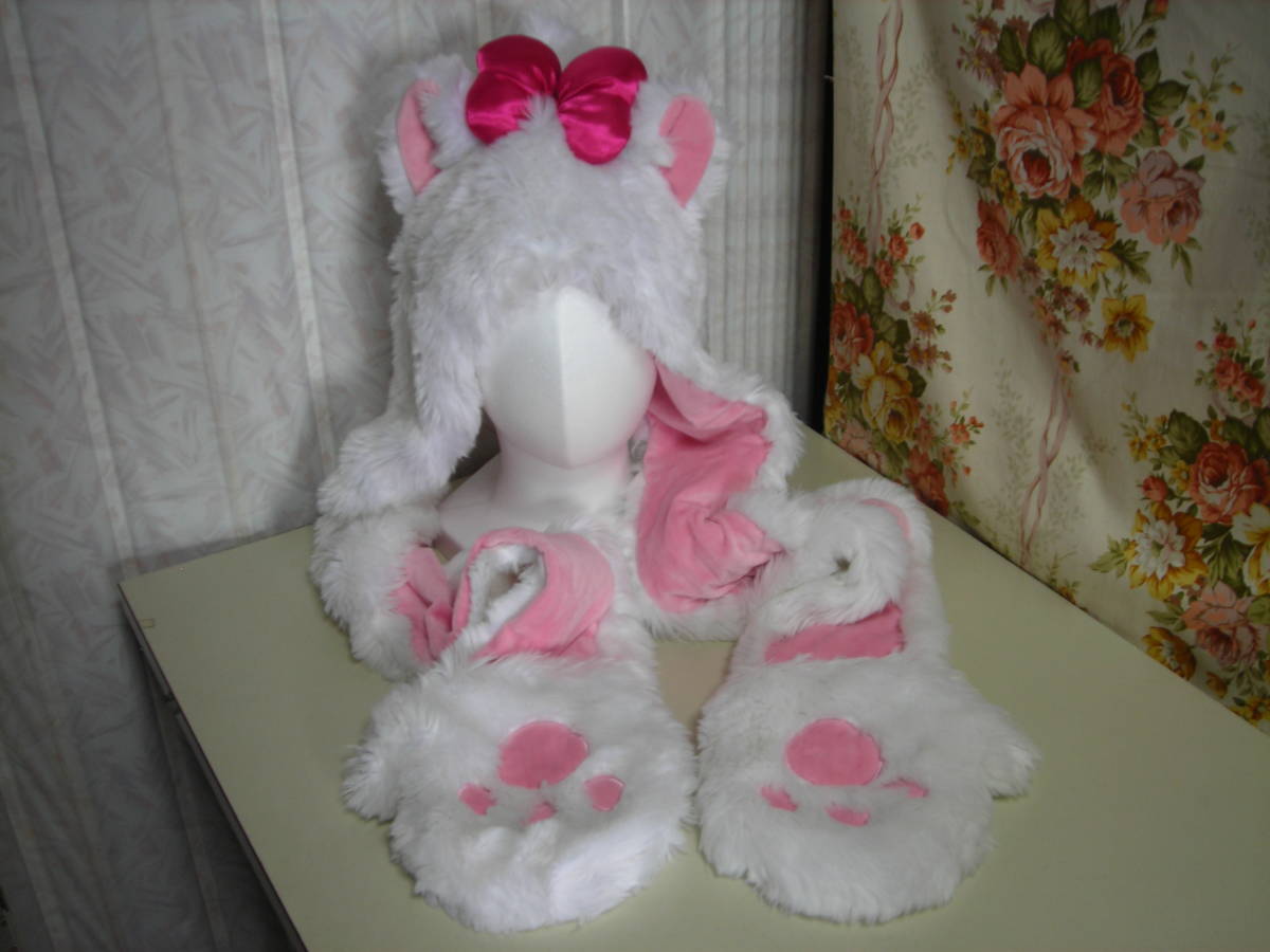 ディズニー マリーちゃん マフラーキャップ レッグウォーマー しっぽ