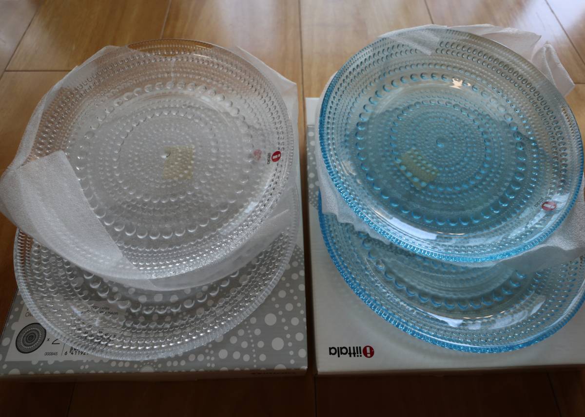 イッタラ カステヘルミ プレート アクア ライトブルー 2点セット 新品