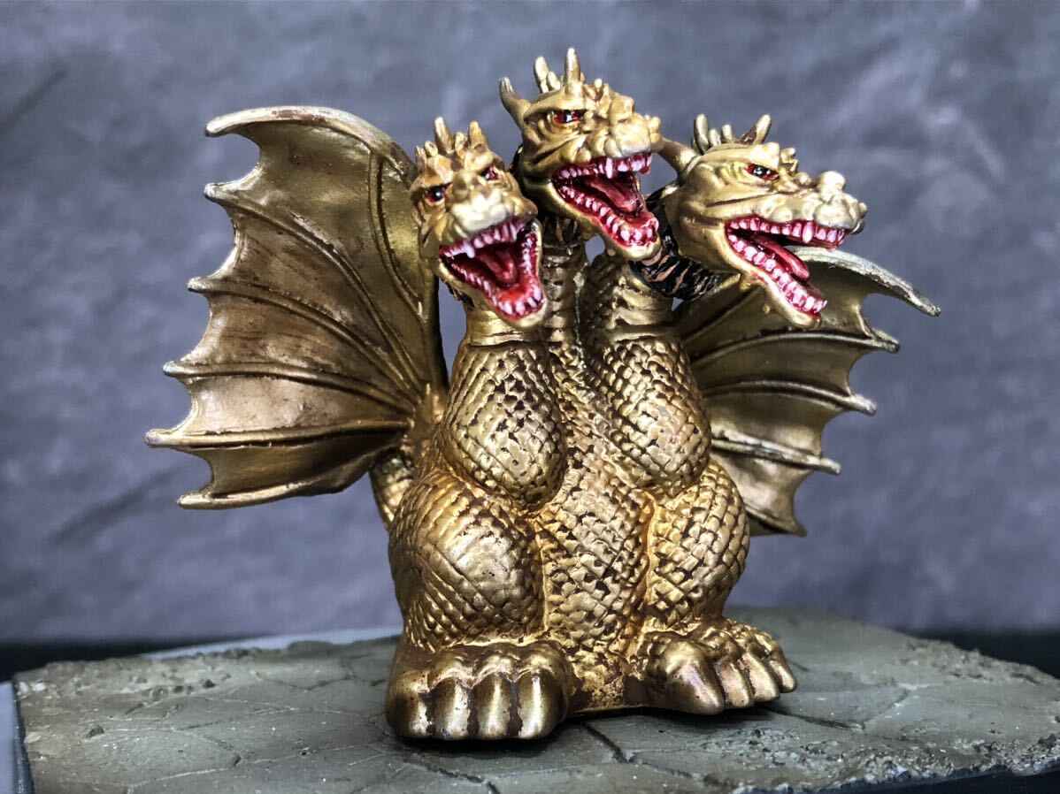 ゴジラ怪獣ソフビ キングギドラ リペイント完成品 【公式通販】