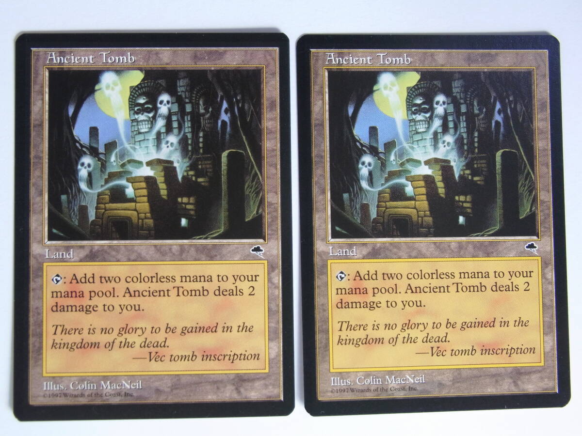 金枠 古えの墳墓 Ancient Tomb 4枚セット mtg 古えの墳墓 4枚 MtG 古え