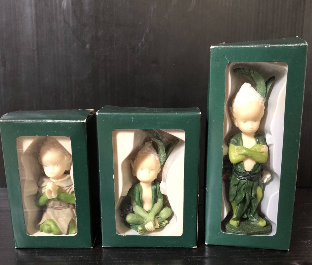 与 勇輝 ニングル 人形 3体まとめて 妖精の森 フィギュア 置物の落札