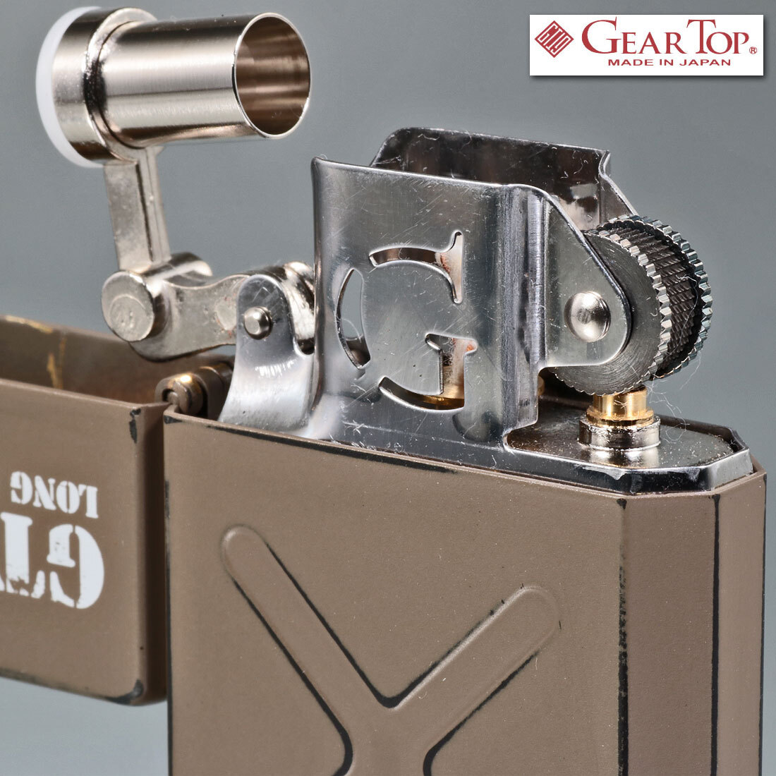 ギアトップ 国産オイルライター GEAR TOP ジェリカンデザインシリーズ