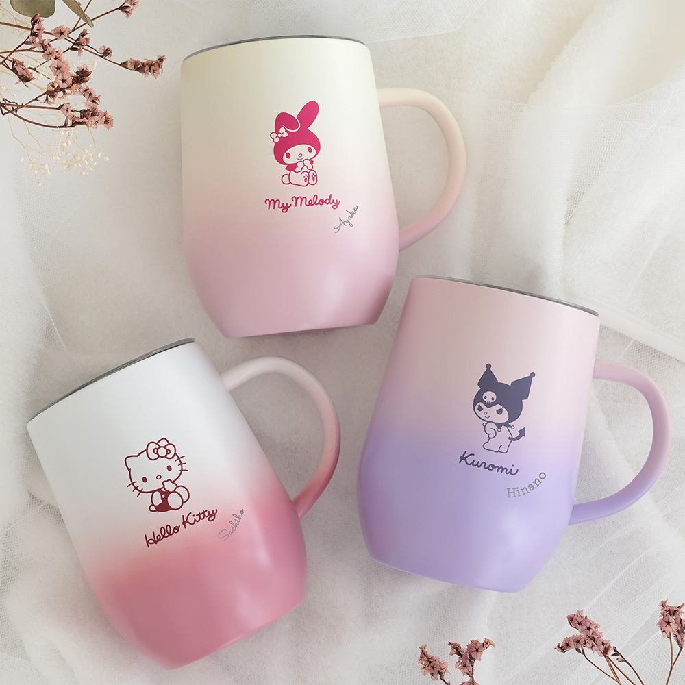 名入れ】サンリオ グラデーションフタ付きステンレスマグ | 名前入り