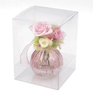 お急ぎ便 プリザーブドフラワー「誕生石ブーケ～4月ダイヤモンド