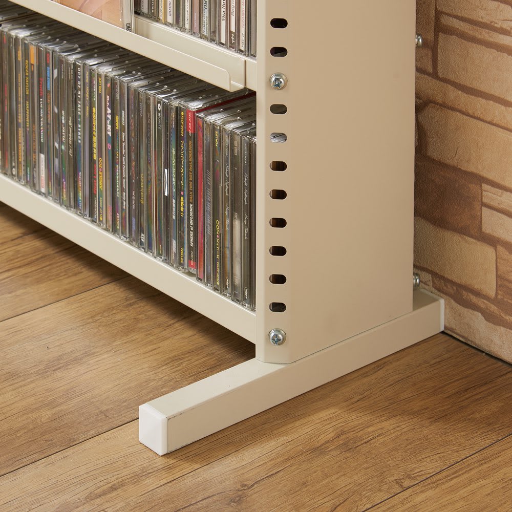 たっぷり収納！スチールラック スタンド式 CD用 幅120cm 通販 - ディノス