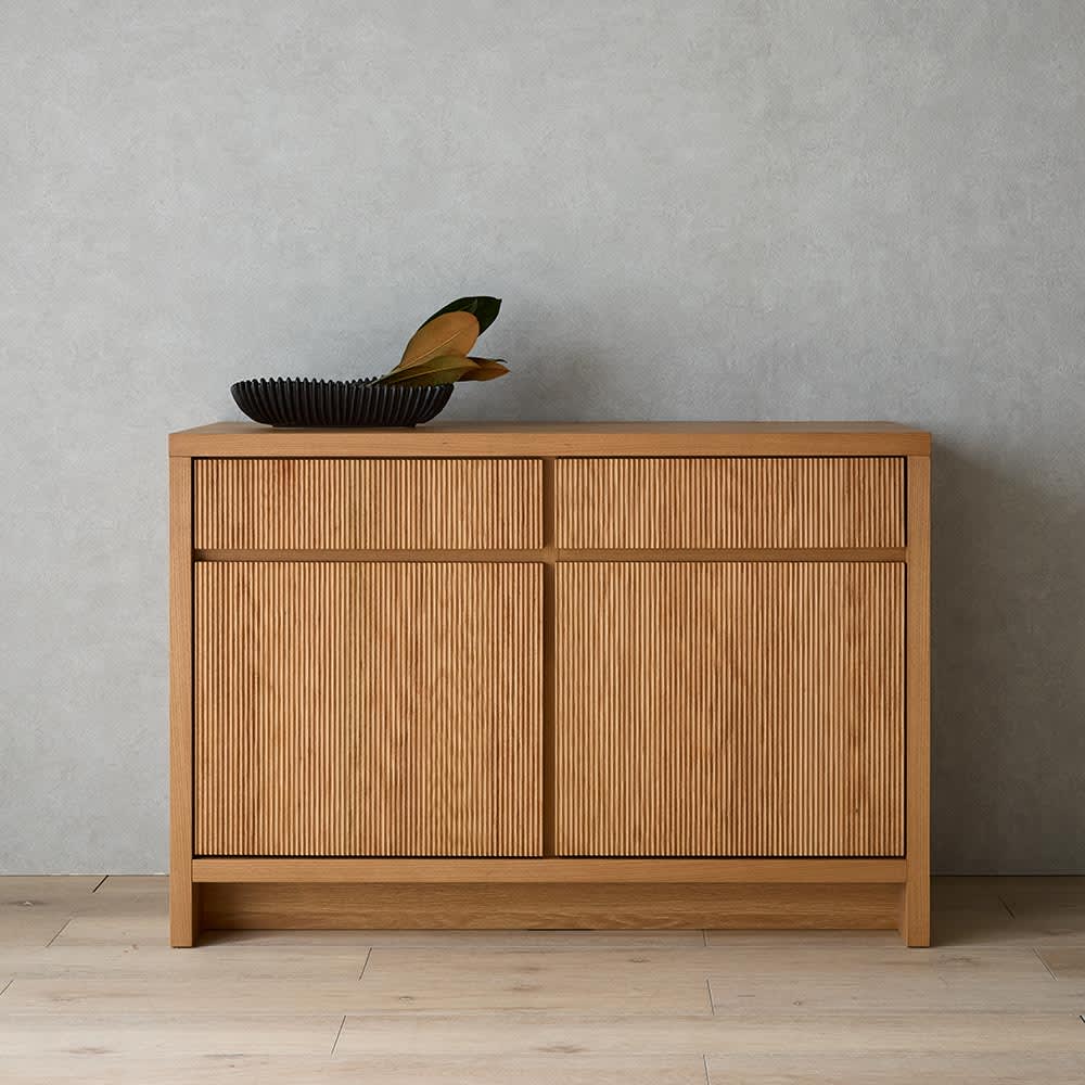 ウェーブカット シリーズ サイドキャビネット 幅105cm 通販 - ディノス