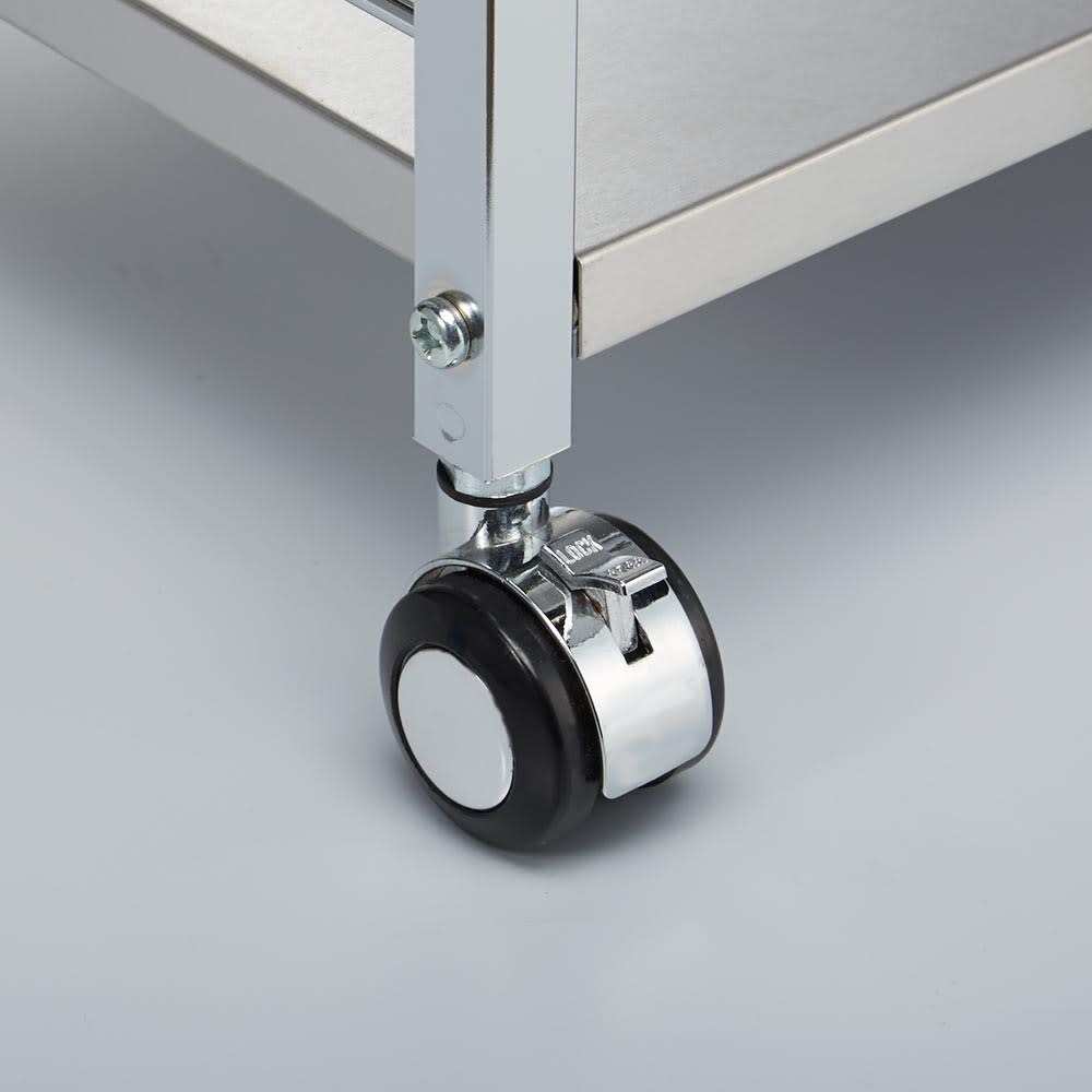 ステンレス作業台ワゴン 引き出し2杯タイプ 幅73.5cm 通販 - ディノス