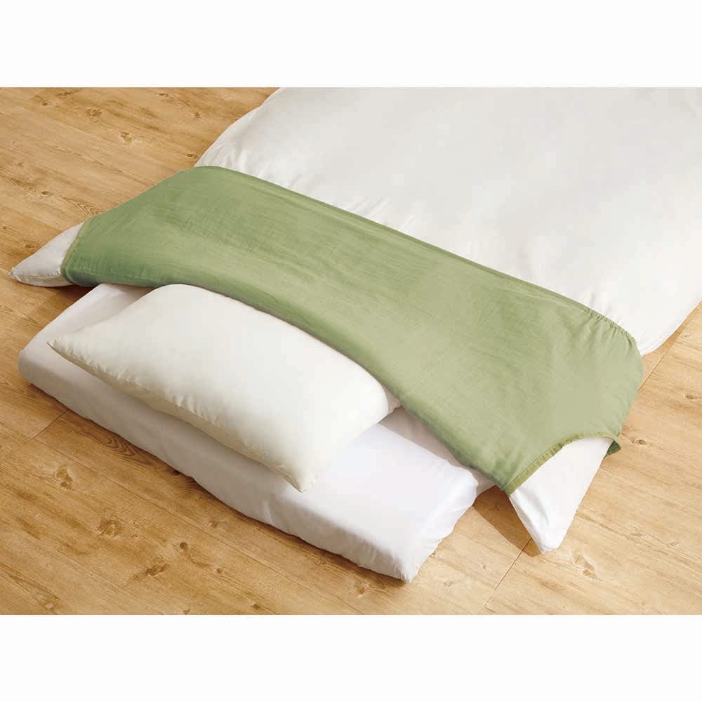 二重ガーゼ ふとん衿カバー 3枚組（シングル用） 通販 - ディノス