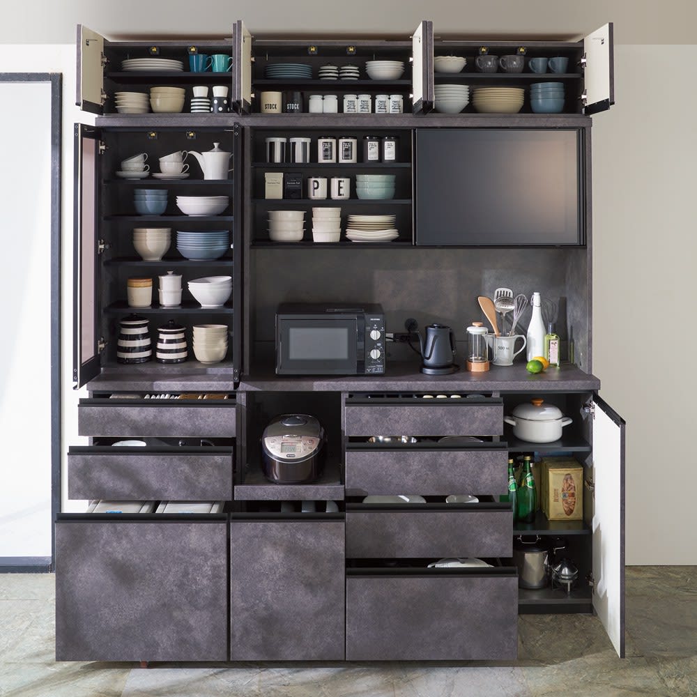 パモウナ 幅140 食器棚 キッチンボード」の人気商品一覧 | 安い商品を