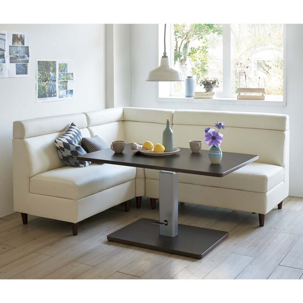 リビングダイニング兼用 昇降式テーブル 幅120奥行80 通販 - ディノス