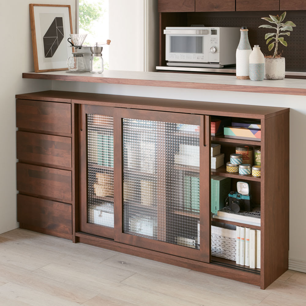 Pippi/ピッピ カウンター下収納庫 引き戸 幅120奥行32cm 通販 - ディノス