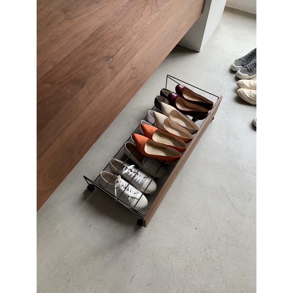 シューズボックス下ワゴン シューズワゴン 通販 - ディノス