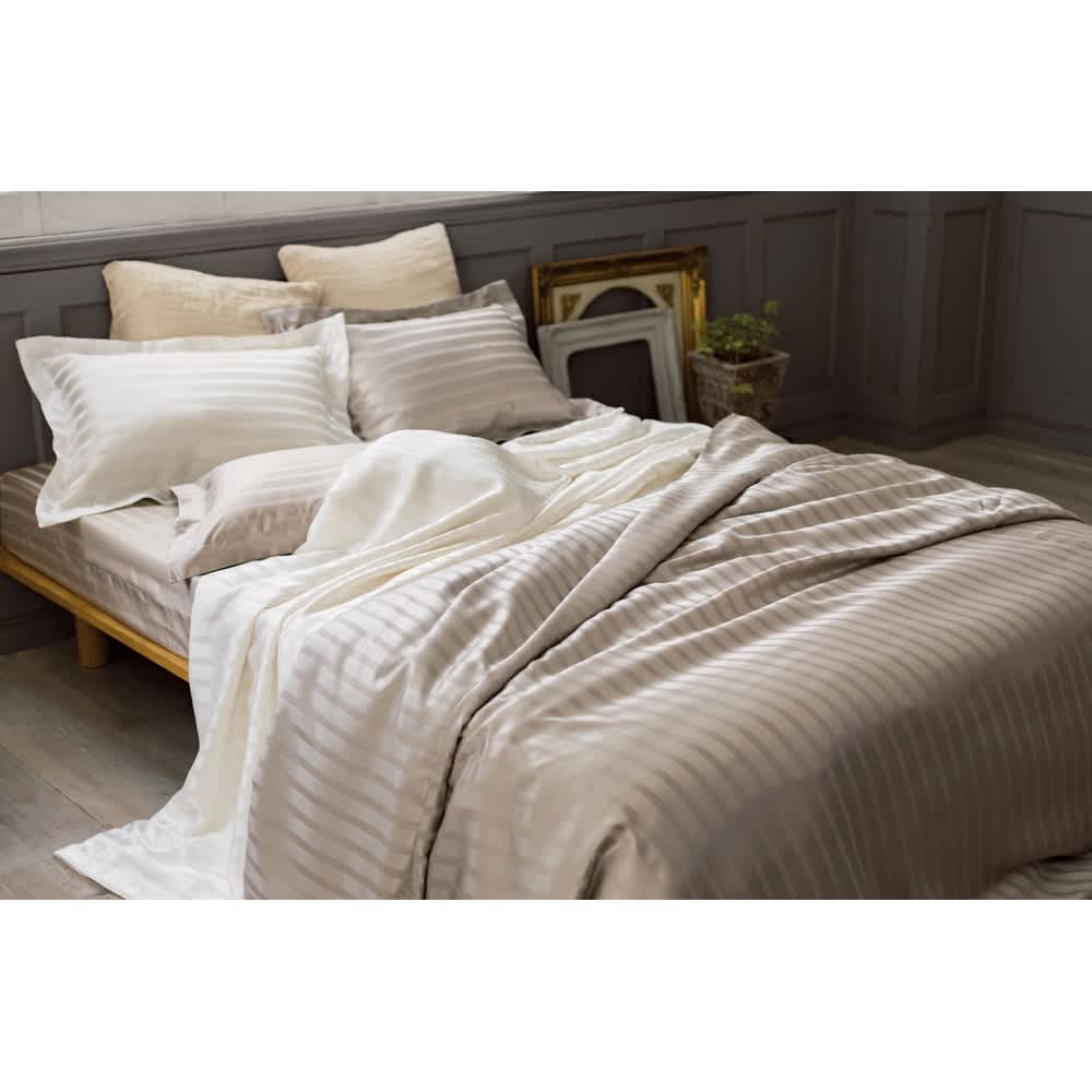 洗えるオールシルクサテン織りシリーズ 手引き真綿の合掛け布団