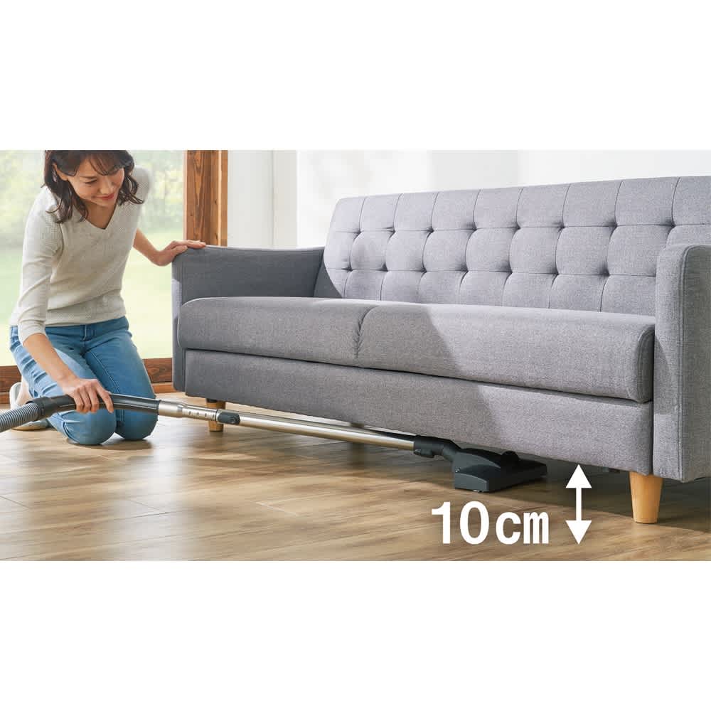 奥行きにこだわったソファベッド 幅196cm奥行70cm 通販 - ディノス