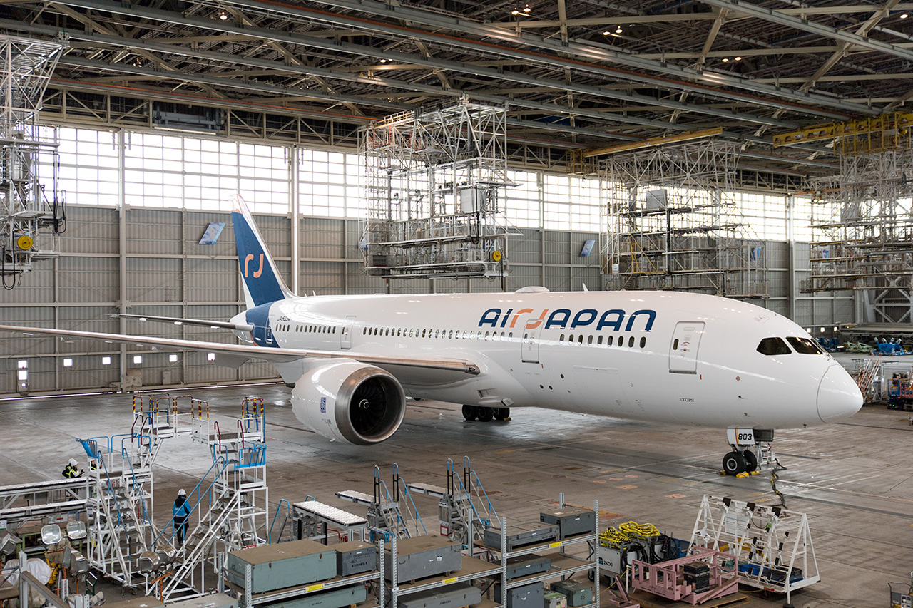 AirJapan、初号機 JA803A お披露目！2月9日 成田－バンコク線就航 - LCCjp