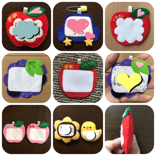オーダー受付】 フェルト 名札の通販 by さわ's shop｜ラクマ