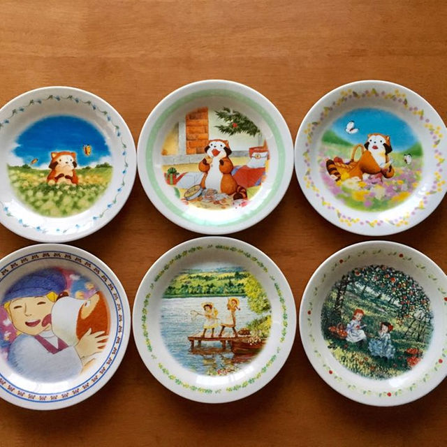 ラスカル、フランダースの犬、世界名作劇場 お皿6枚セットの通販 by