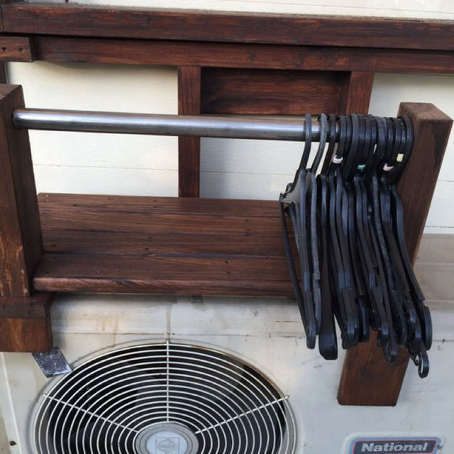 DIY 外用物干しハンガーラックの通販 by だーいし's shop｜ラクマ