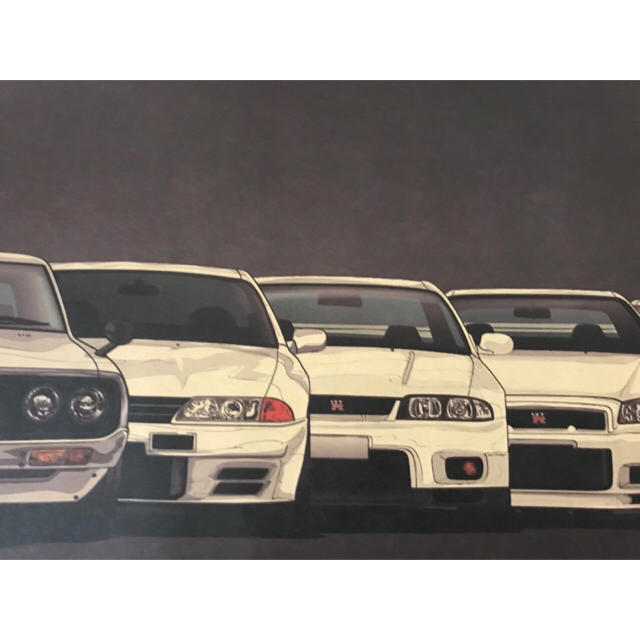 スカイライン ハコスカ ケンメリ R32 R34 GTR GT-R 歴代ポスターの通販