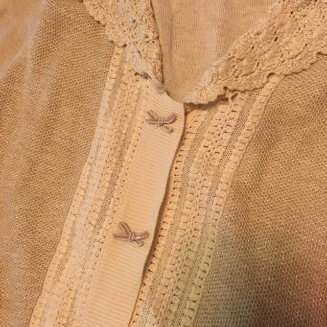 フランシュリッペ・半袖赤ニットカーディガン franche lippee 半袖